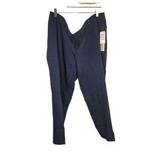 JM Collection Women's 24WP Slim Leg Pants Intrepid Blue Tummy Control Petite NWT